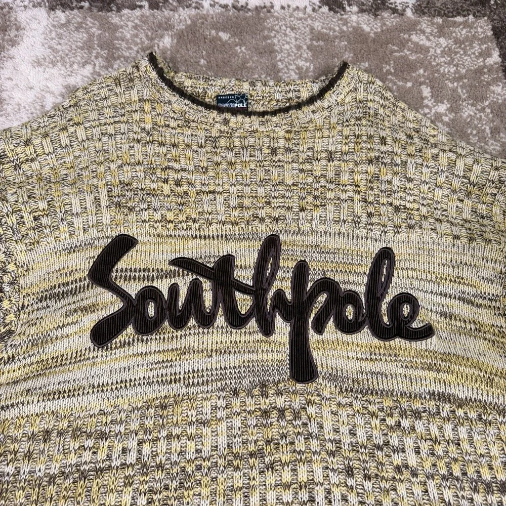 Vintage Southpole Sweater Mens Large Script Spell Out Streetwear Hip Hop Y2K‎